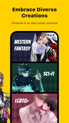 Capture d'écran de l'application WebComics - #6