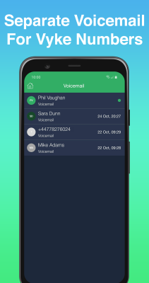 Capture d'écran de l'application Vyke: Second Phone/2nd Line - #7