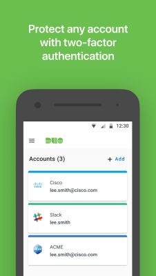 Capture d'écran de l'application Duo Mobile - #1