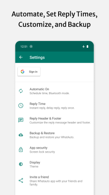 Capture d'écran de l'application Whatauto - Auto Reply - #8