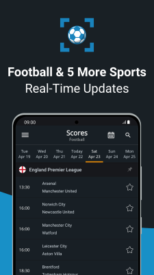 Capture d'écran de l'application Livescore by SoccerDesk - #1