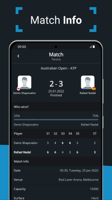 Capture d'écran de l'application Livescore by SoccerDesk - #7
