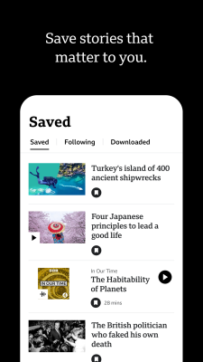 Capture d'écran de l'application BBC: World News & Stories - #7