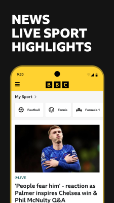 Capture d'écran de l'application BBC Sport - #1