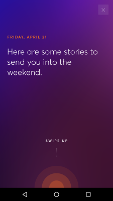Capture d'écran de l'application TODAY - #1