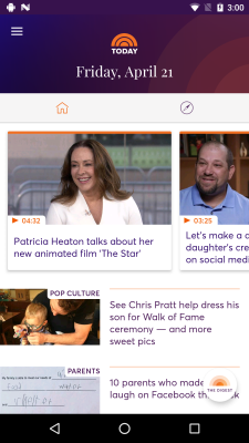 Capture d'écran de l'application TODAY - #2