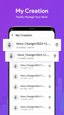 Capture d'écran de l'application AI Voice Changer Sound Effects - #6