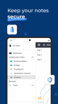 Capture d'écran de l'application Joplin - #1