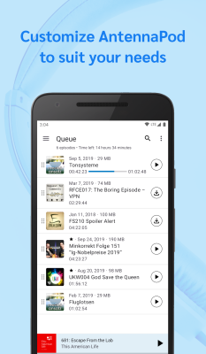 Capture d'écran de l'application AntennaPod - #5