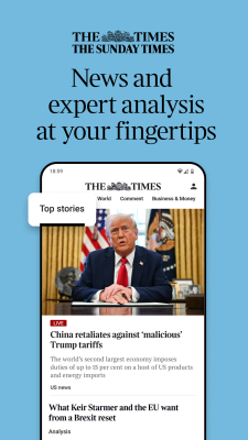 Capture d'écran de l'application The Times: UK & World News - #1