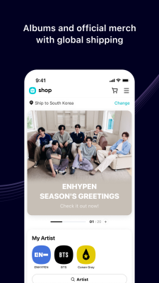 Capture d'écran de l'application Weverse - #8