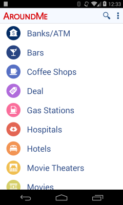 Capture d'écran de l'application AroundMe - #1