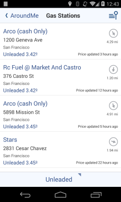Capture d'écran de l'application AroundMe - #3