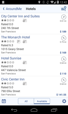 Capture d'écran de l'application AroundMe - #4