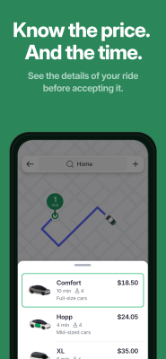 Capture d'écran de l'application Hopp: Get a Ride - #4