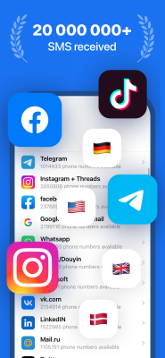 Capture d'écran de l'application SMS Virtual - Receive SMS - #2