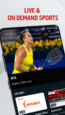 Capture d'écran de l'application TSN - #1