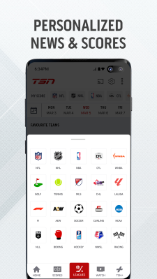 Capture d'écran de l'application TSN - #4