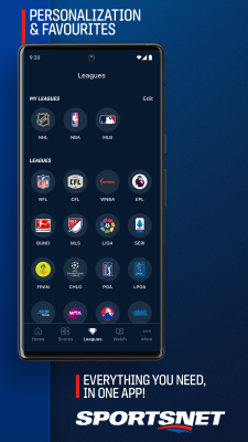 Capture d'écran de l'application Sportsnet - #1