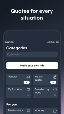 Capture d'écran de l'application Motivation - #4