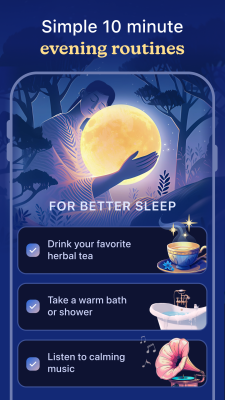 Capture d'écran de l'application Lune: Bedtime Sleep Routine - #4