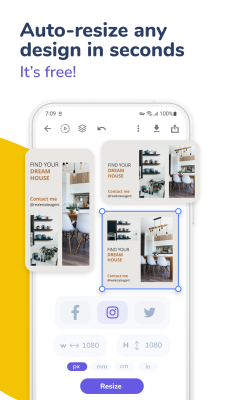 Capture d'écran de l'application Social Post Maker & Design - #5