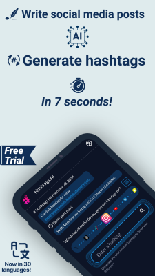 Capture d'écran de l'application Hashtags AI - #2
