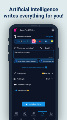 Capture d'écran de l'application Hashtags AI - #4