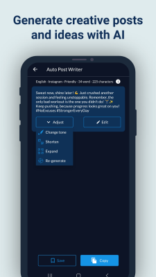 Capture d'écran de l'application Hashtags AI - #8