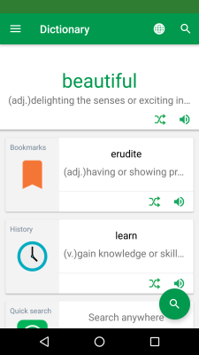 Capture d'écran de l'application Erudite Dictionary Translator - #1