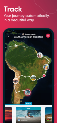 Capture d'écran de l'application Polarsteps - #1