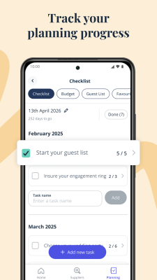 Capture d'écran de l'application Bridebook - #4