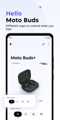 Capture d'écran de l'application Moto Buds - #1