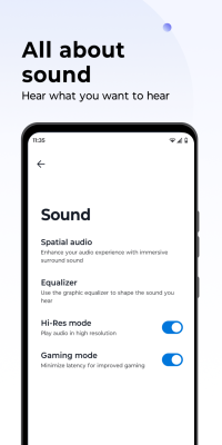 Capture d'écran de l'application Moto Buds - #4