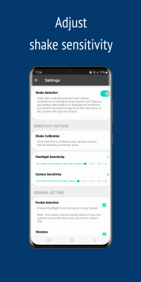 Capture d'écran de l'application Shake Flashlight & Camera - #3
