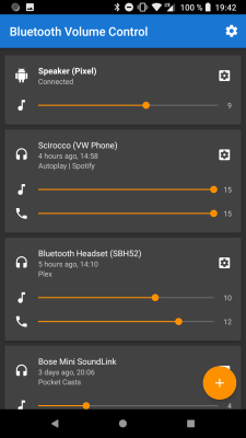 Capture d'écran de l'application Bluetooth Volume Manager - #1
