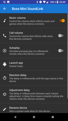 Capture d'écran de l'application Bluetooth Volume Manager - #2