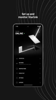 Capture d'écran de l'application Starlink - #1