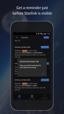 Capture d'écran de l'application Find Starlink Satellites - #3