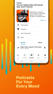 Capture d'écran de l'application CBC Listen - #2
