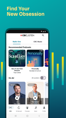 Capture d'écran de l'application CBC Listen - #5