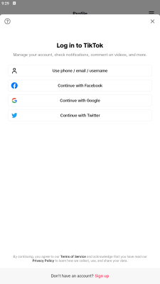 Capture d'écran de l'application JTikTok - #1