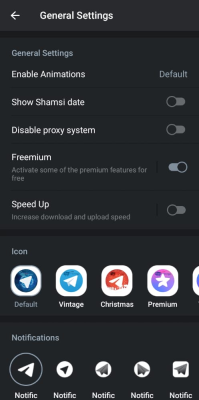 Capture d'écran de l'application JTelegram+ - #1