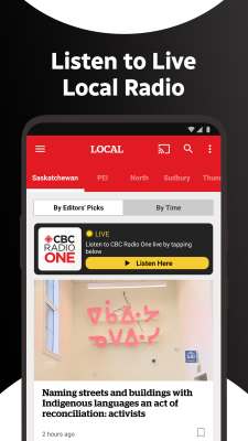 Capture d'écran de l'application CBC News - #2