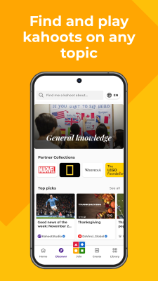 Capture d'écran de l'application Kahoot! - #3