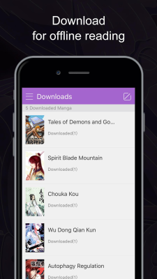 Capture d'écran de l'application MangaZone - #3