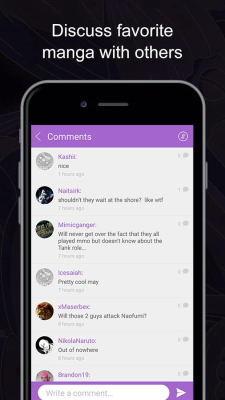 Capture d'écran de l'application MangaZone - #5