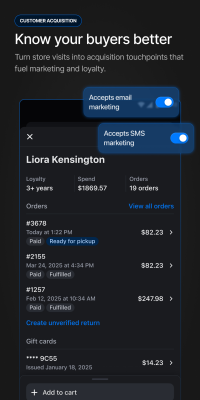Capture d'écran de l'application Shopify Point of Sale (POS) - #5