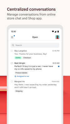 Capture d'écran de l'application Shopify Inbox - #1