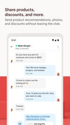 Capture d'écran de l'application Shopify Inbox - #2